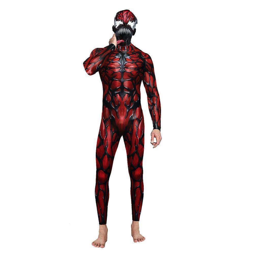 Venom Cosplay Costume Jumpsuit Halloween Party Bodysuit Outfit Zentai for Adults Men - zzcosplay