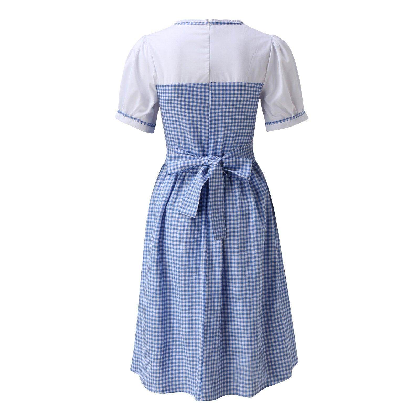 Wizard of Oz Dorothy Costume Dress Maid Alice for Girls Women - zzcosplay