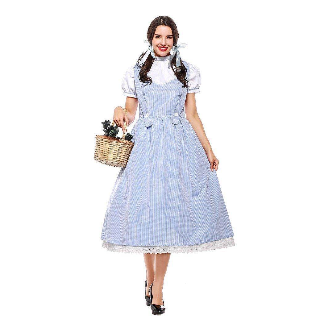 Wizard of Oz Dorothy Costume Dress Maid Alice for Women XXL Size - zzcosplay