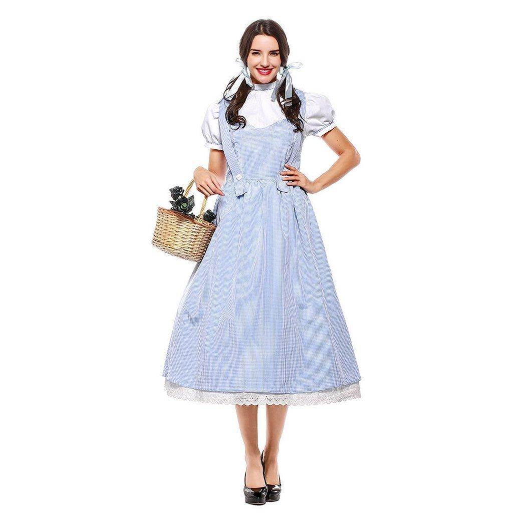 Wizard of Oz Dorothy Costume Dress Maid Alice for Women XXL Size - zzcosplay